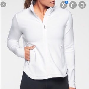 White Athleta Interval jacket